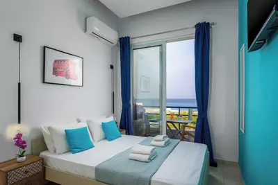 Image de Appartement 'Ioli Ialysos Sea' avec jardin privé, Wi-Fi et climatisation