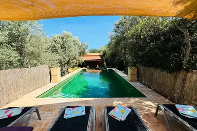 Image de Maison de campagne 'Can Conill Llucmajor' avec vue sur les montagnes, Wi-Fi et climatisation