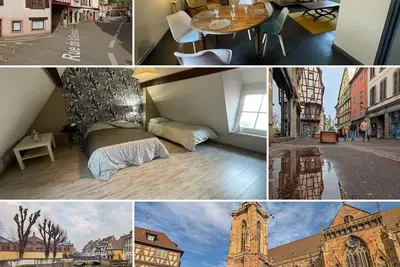 Image de \"Au vieux porche de Colmar\", au cœur de l'Alsace et au centre ville
