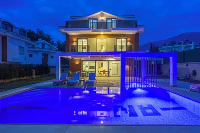 Image de 4-bedroom villa in Hisaronu with Ac, WiFi, private pool and garden Hısar A