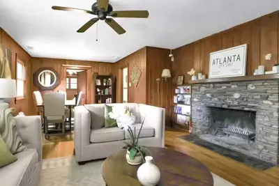 Image de Luxury 3-bedroom cabin in tranquil East Cobb