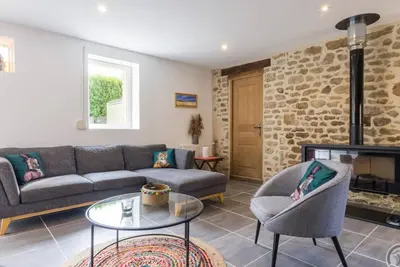 Image de Maison vue mer, cheminée, animaux admis, près de Cherbourg