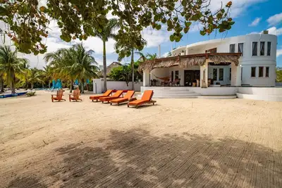 Elegant 3-Bedroom European-Style Villa, Beachfront with Private Pool