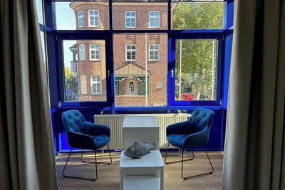 Image de Ocean Loft No1 vacation apartment in Laboe with a side view of the Kiel Fjord