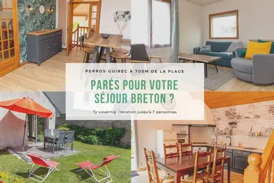Image de Maison Ty Louarnig avec jardin au centre ville de Perros