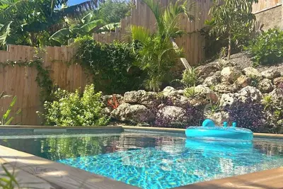 Image de Kaz Canopée, bungalow avec piscine