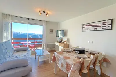 Image de Studio lumineux 4 pers, balcon, Pla d'Adet