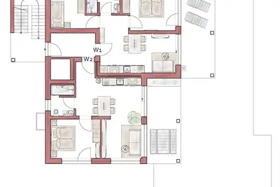 Image de Appartement \"Urbonum 5\" avec vue sur la montagne, jardin partagé et Wi-Fi