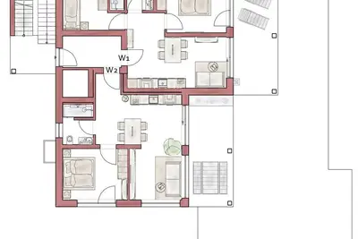 Image de Appartement \"Urbonum 1\" avec vue sur la montagne, jardin partagé et Wi-Fi