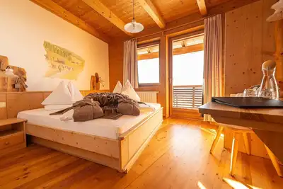 Image de Chambre 'Rossalm Panoramazimmer 3' avec Terrasse partagée, Jardin partagé et Wi-Fi