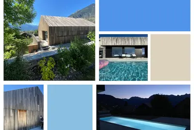 Image de Maison contemporaine d'architecte à la montagne - piscine/sauna - luxe et calme