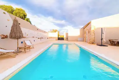 Image de Two units, luxury, pool, seascape, vegetable garden