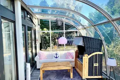 Image de Cinderella Relax: Stylish vacation home with sauna, conservatory & close to the lake