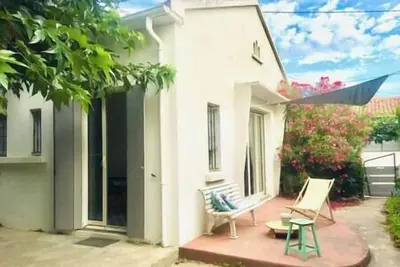 Image de Maison climatisée avec jardin à 1mn de la plage