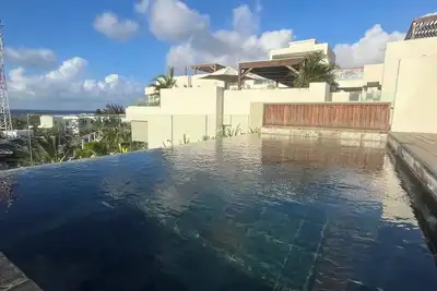 Image de Modern appart vue mer piscine privée