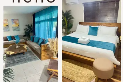 1 King & 2 Bunk Beds located 1. 5 miles from the beach