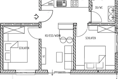 Image de Vacation apartment, 1 bathroom, 2 bedrooms - Flora Alpinea