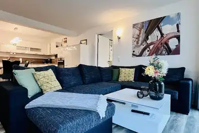Image de Sea view: Modern vacation apartment with Baltic Sea view in Prora for 4 people