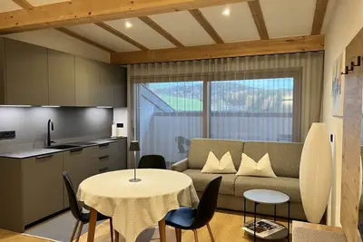 Image de Appartement \"Mountain Stay Sunrise\" avec vue sur les montagnes, jardin partagé et Wi-Fi