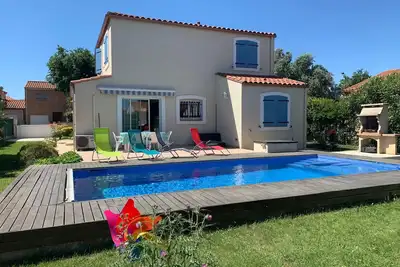 Image de Villa climatisée avec piscine privée, 3 ch, jardin, parking et Wifi à Elne