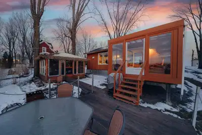 Image de Le Yogi - Rustique - Bord de Rivière - Spa - Foyer