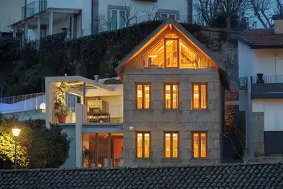 Image de Cozy chalet in amazing Amarante with heated pool all year round and fireplace