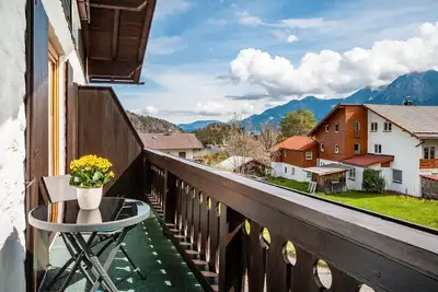 Image de Appartement 'Ferienwohnung Nebelhorn' avec vue sur les montagnes, balcon et Wi-Fi