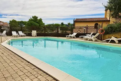Image de Montescudaio Three-room apartment with shared pool