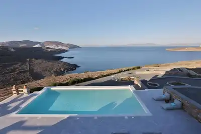 Image de Villa 'Lina Syros' avec vue sur mer, Wi-Fi et climatisation