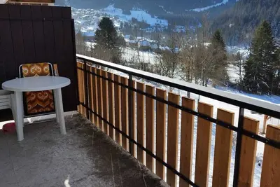 Image de Appartement 2 pièces Châtel, vue sur les montagnes avec navette pour les pistes