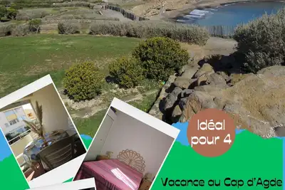 Image de appartement 40m² idéal pour 2 ou pour 4. A 50 m de la mer. quartier calme.