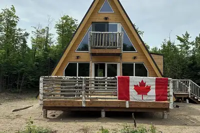 Image de Luxury A frame retreat, relax and get cozy at Woodz Up. Pet friendly!