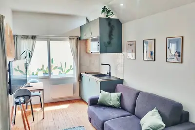 Image de Studio, situé en plein cœur de Biarritz, à 100 mètres de la grande plage.