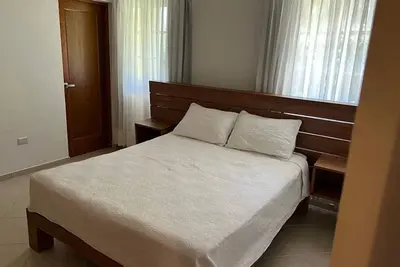 Closed residence, in the village of Sagas from the Paschany beaches and shops