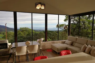 Cozy cabin surrounded by nature with breathtaking views for total relaxation