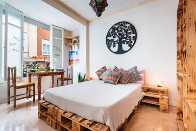 Image de Studio 'Tajmahal Precioso Loft' avec balcon, Wi-Fi et climatisation