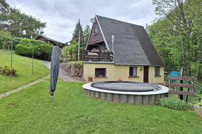 Image de Cozy vacation home with sauna, right next to the forest. Four-legged friends welcome!
