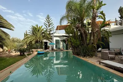Dar L’Harmattan villa avec grande piscine à 13 km de Essaouira parc de 4000m2