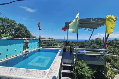 overlooking view house samal Island with mini pool