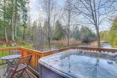 Pet-Friendly Riverfront Cabin w/ Hot Tub