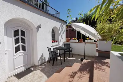 Image de 105sqm basement apartment with high-w. Fully equipped, center Homberg Ohm, sauna+fitness