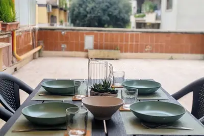Image de Family apartment near the Vatican. Well connected. 2 terraces. Wifi.