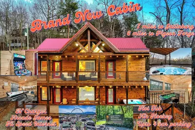 Image de New Cabin/Great Reviews/8 miles to GBurg/6 miles to Pforge/Great amenities