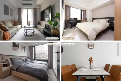 Image de Taipei Main Station Warm & Cozy 2B1b Living, Dining, Kitchen