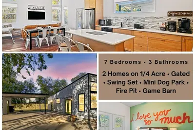 Image de 2-House Retreat for Big Groups| Fire Pit | Pets Ok