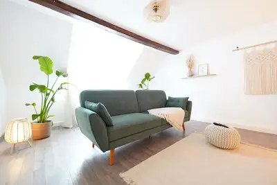 Image de Open, cozy apartment in house, on 2. 5 floors - With living room, large bathroom