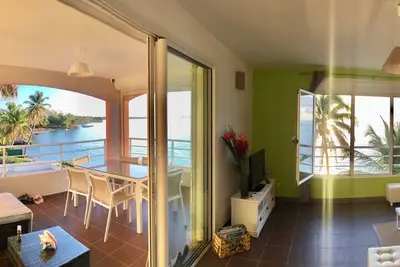 Image de T3 front de mer 2 Chambres 2 Sdb Terrasse Res EdenBlue sur lagon piscine Parking