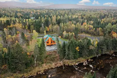 Riverfront, Brand New Log Cabin-Fireplace-Firepit