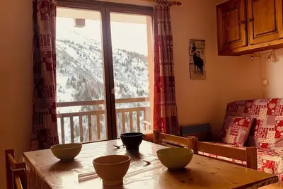 Image de Studio 4 personnes Valmenier 1800, pied des pistes, vue exceptionnelle