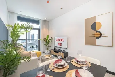 Image de Homey 1-Bedroom apartment in Business Bay with a view of City skyline!